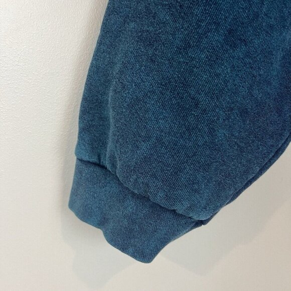 Vintage 90s Blue Sweatshirt with Embossed Lizard Size 2XL Southwestern Unisex - Picture 5 of 9